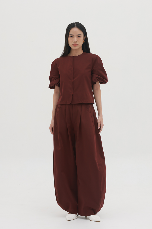 Maroon Bailey Top