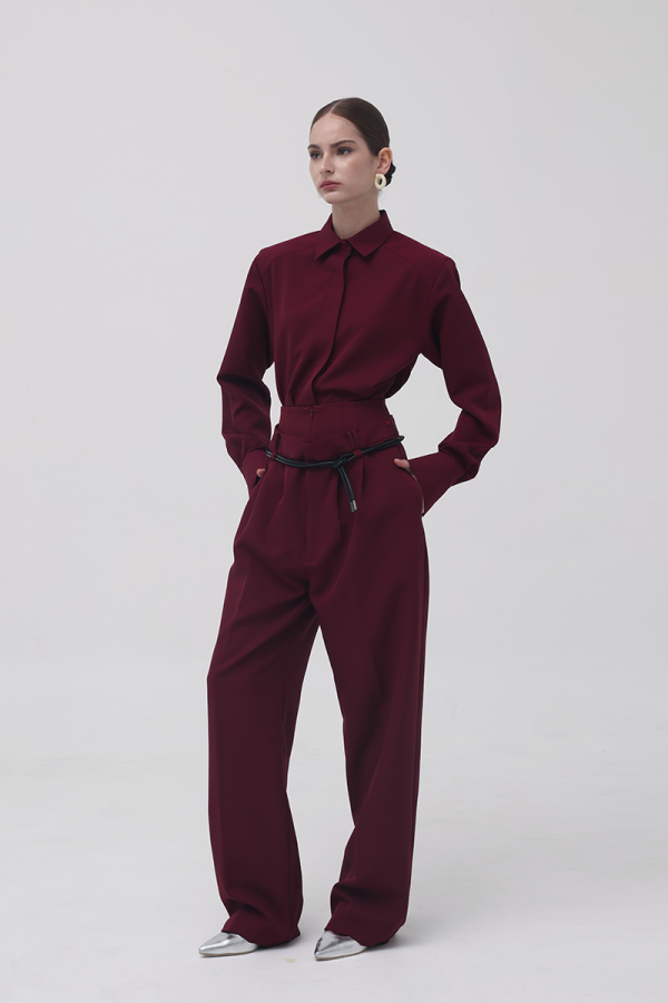 Mr. Geoff in Maroon Pants and Shorts (Pre Order)