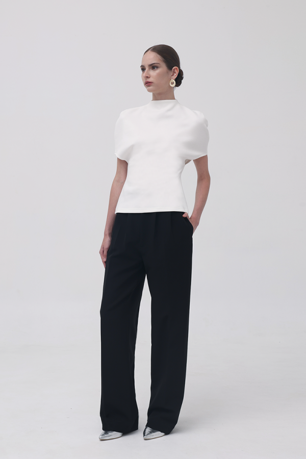 White Queenie Cape Top