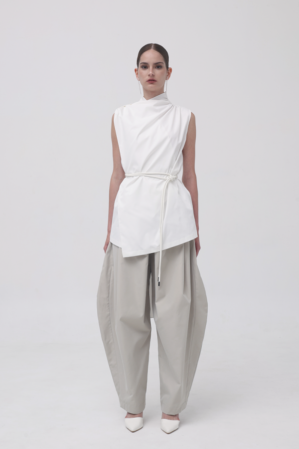 White Baba Scarf Top (Pre Order)