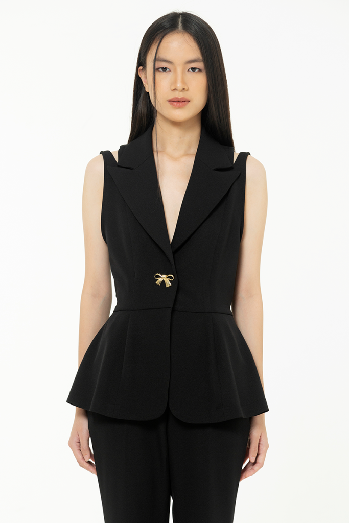 Black Ribbon Vest - Day and Night