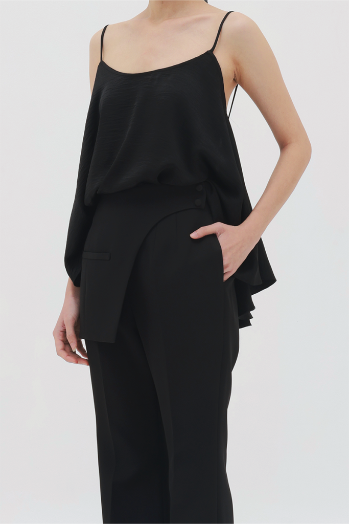 Warm Days, Cool Nights Top in Black
