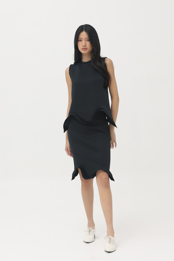 Black Wave Skirt