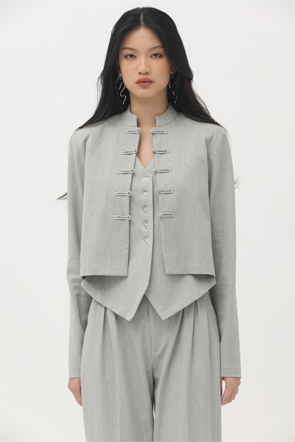 Grey Adele Cheongsam Jacket (Pre Order)