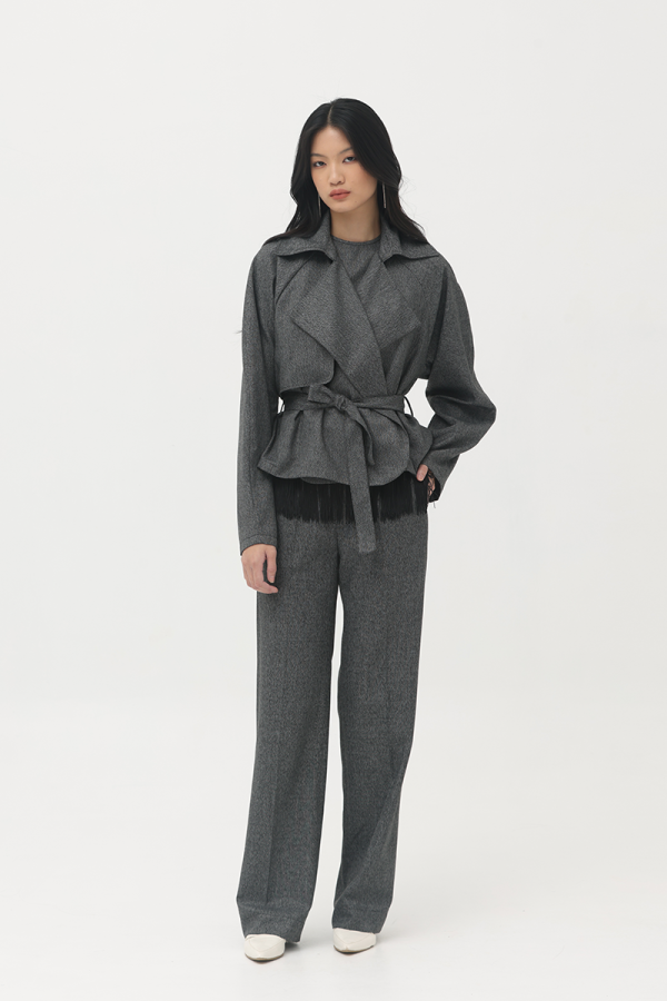 Charcoal Elisha Trench Jacket