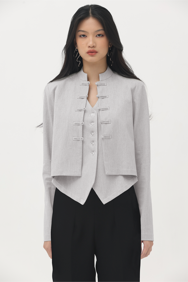 Light Grey Adele Cheongsam Jacket (Pre Order)