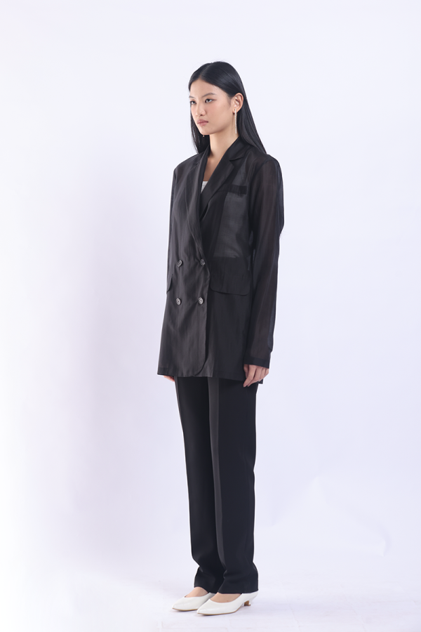 Black Jeremiah Transparent Jacket